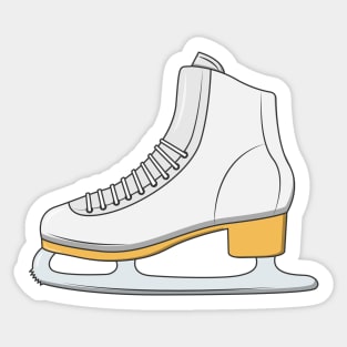 Ice Skating Shoes Sticker